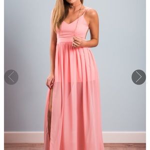 Rose colored Long dress